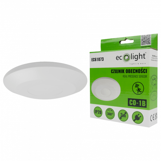 Czujnik obecności CO-1B IP20 360° 3m 1000W -zdjęcie numer 2