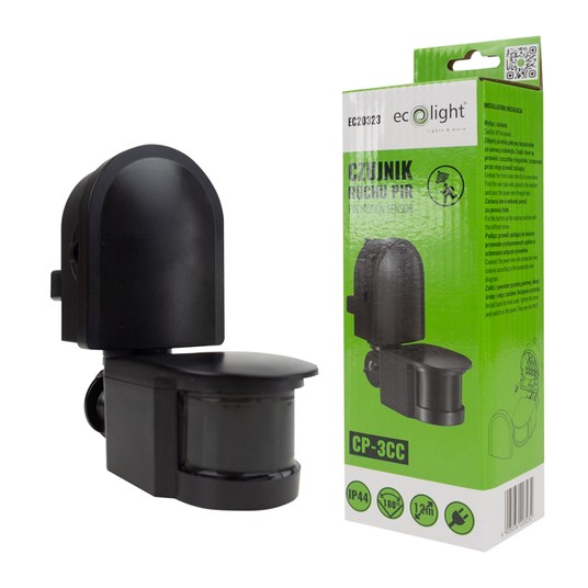 Czujnik ruchu PIR CP-3CC IP44 180° 12m 300W -zdjęcie numer 2
