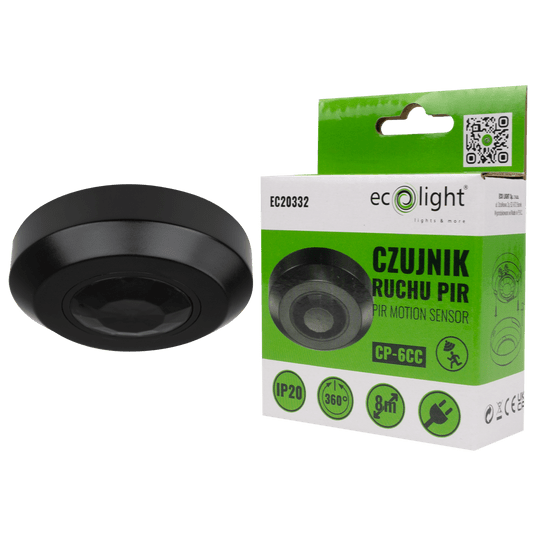 Czujnik ruchu PIR CP-6CC IP20 360° 6m 300W -zdjęcie numer 3