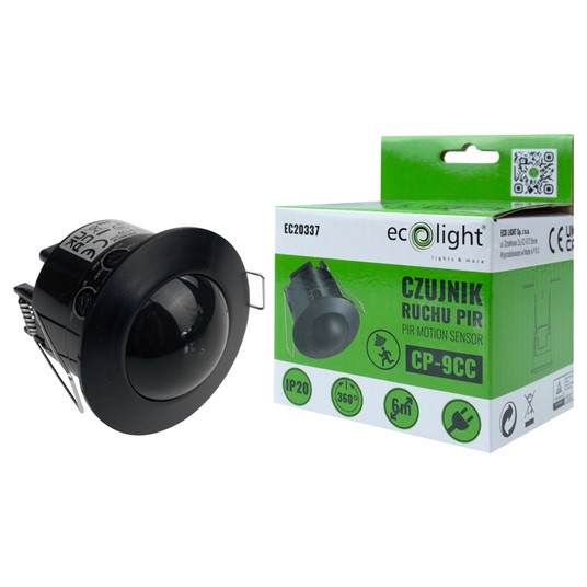 Czujnik ruchu PIR CP-9CC IP20 360° 6m 600W -zdjęcie numer 3