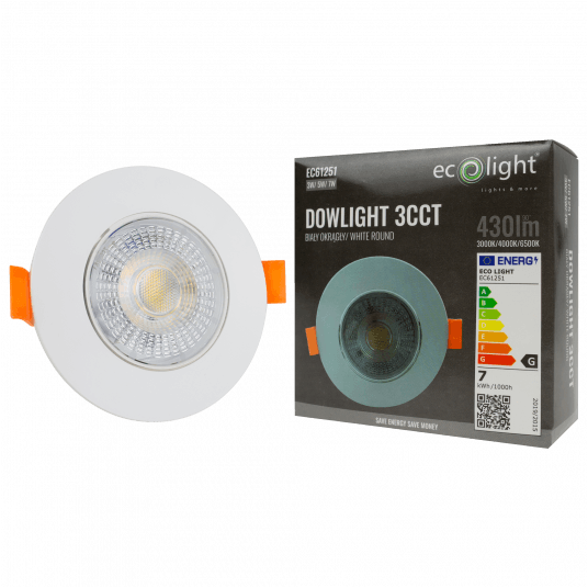 Downlight LED 3W/5W/7W CCT biały okrąg -zdjęcie numer 5