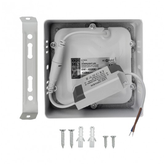 Downlight N/T kwadrat 110x110 6W 4000K 450lm (B) -zdjęcie numer 4