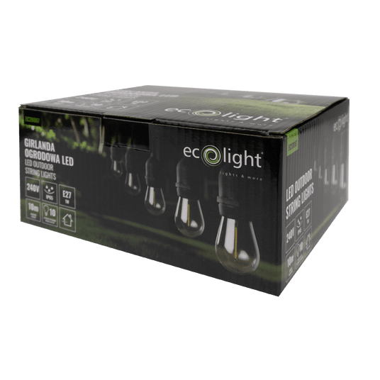 Girlanda Ogrodowa LED 10m+10xG45 E27 1W 2700K czar -zdjęcie numer 7