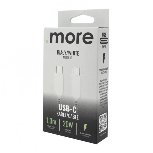 Kabel USB-C biały 1m -zdjęcie numer 3