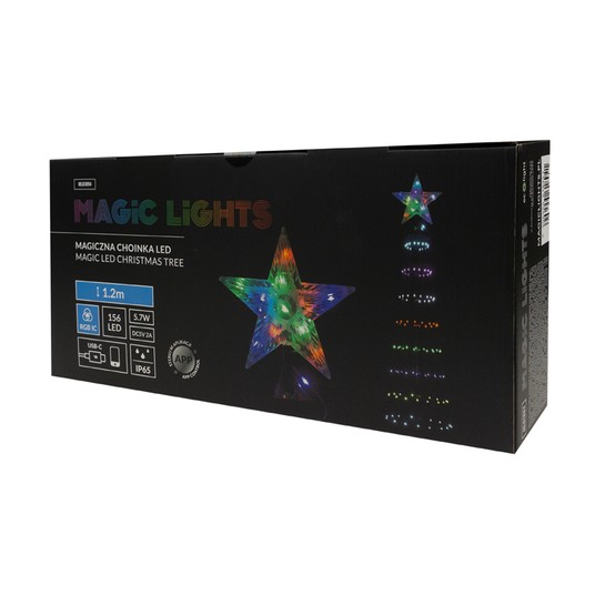 Magiczna choinka 1 mln kolorów 120cm USB-C 5V -zdjęcie numer 2