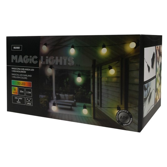 Magiczna girlanda 33 led 1mln kolorów 10m 230V -zdjęcie numer 8