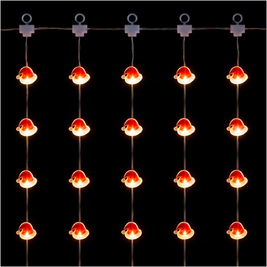 Magiczna kurtyna 100led 1*1m CCT Czapka Mikołaja -zdjęcie numer 3