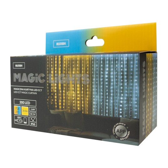 Magiczna kurtyna 300led 3m*1m CCT DC5V -zdjęcie numer 3