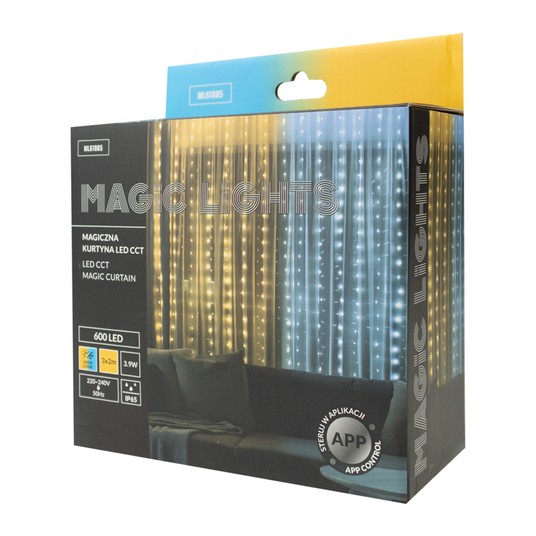 Magiczna kurtyna 600led 3m*2m CCT 230V -zdjęcie numer 1