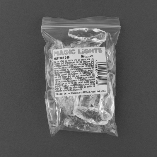 Magiczna kurtyna obciążnik do kurtyn LED 10pcs -zdjęcie numer 3