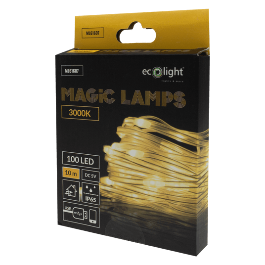 Magiczne lampki 100 led 3000K 10m USB-A 5V -zdjęcie numer 2