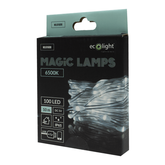 Magiczne lampki 100 led 6500K 10m USB-A 5V -zdjęcie numer 2
