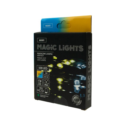 Magiczne lampki 100 led CCT 10m USB-C 5V ZP -zdjęcie numer 2