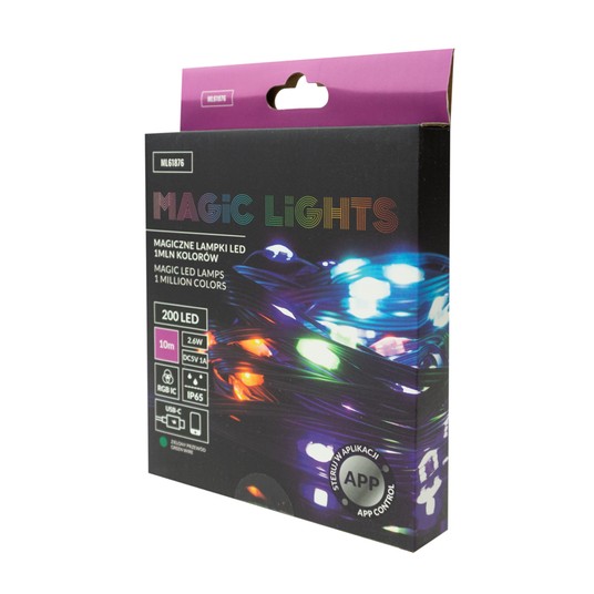 Magiczne lampki 200 led 1mln kolorów 10m DC5V ZP -zdjęcie numer 3