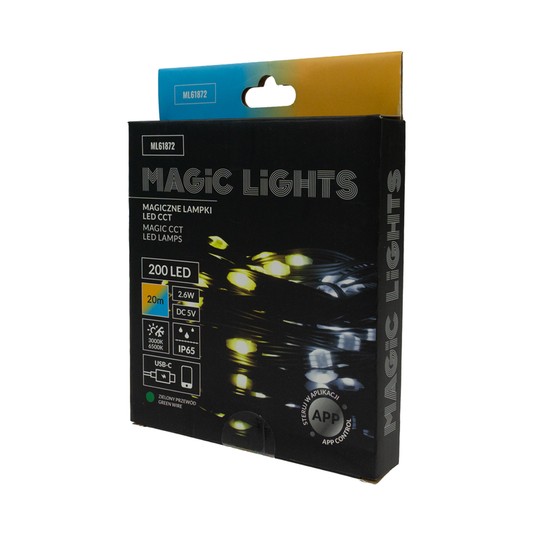Magiczne lampki 200 led CCT 20m USB-C 5V ZP -zdjęcie numer 2