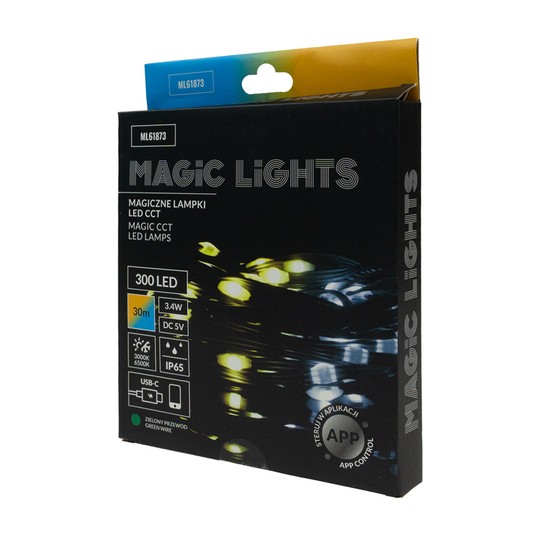 Magiczne lampki 300 led CCT 30m USB-C 5V ZP -zdjęcie numer 2