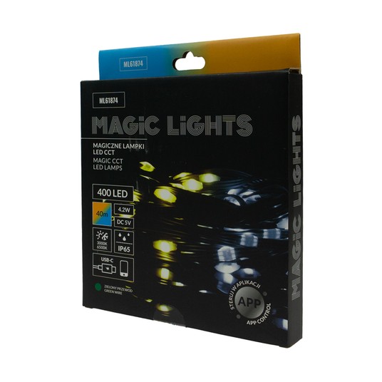 Magiczne lampki 400 led CCT 40m USB-C 5V ZP -zdjęcie numer 2