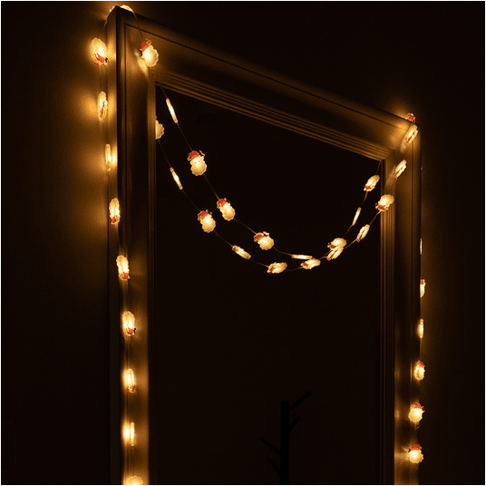 Magiczne lampki 50 led 3000K Mikołaj 5m DC5V APP -zdjęcie numer 5