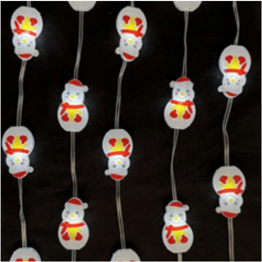 Magiczne lampki 50 led 6500K Bałwan 5m DC5V APP -zdjęcie numer 10