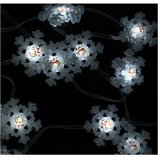 Magiczne lampki 50 led 6500K Śnieżynka 5m 5V -zdjęcie numer 1