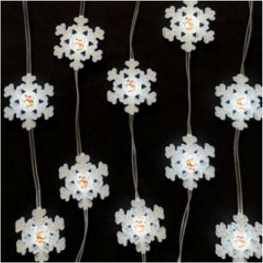 Magiczne lampki 50 led 6500K Śnieżynka 5m 5V -zdjęcie numer 10
