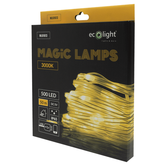 Magiczne lampki 500 led 3000K 50m USB-A 5V -zdjęcie numer 2
