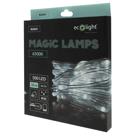 Magiczne lampki 500 led 6500K 50m USB-A 5V -zdjęcie numer 2