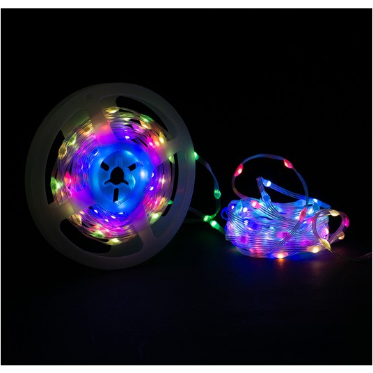 Magiczne lampki 600 led 1mln kolorów 30m DC5V APP -zdjęcie numer 6