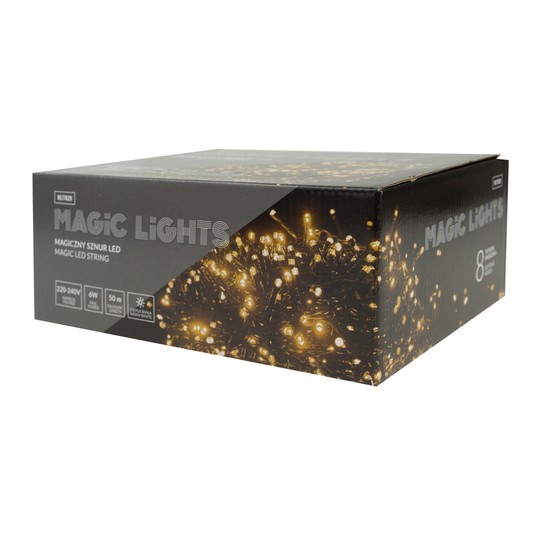 Magiczny sznur 1000 led 8tryb IP44 2700K 50m 230V -zdjęcie numer 2