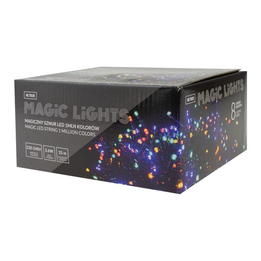 Magiczny sznur 500led 8tryb IP44 1mln kol 25m 230V -zdjęcie numer 2