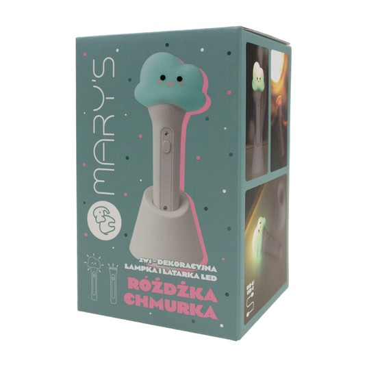 MARY'S 2w1 lampka nocna LED, latarka różdżka chmur -zdjęcie numer 4