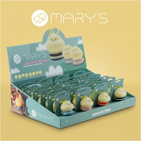 MARY'S breloczek LED mała pszczółka ZESTAW (24szt) -zdjęcie numer 1