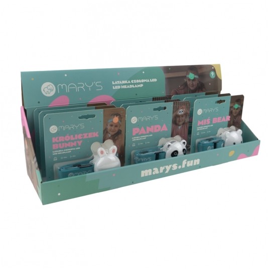 MARY'S Display mix 9 szt. Latarki czołowe dziecięce -zdjęcie numer 9
