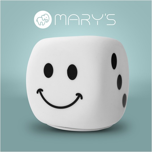 MARY'S lampka nocna LED kostka biała -zdjęcie numer 1