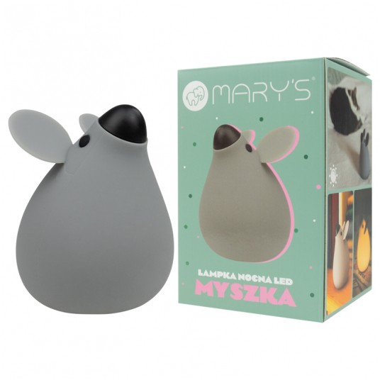 MARY'S lampka nocna LED Myszka szara -zdjęcie numer 5