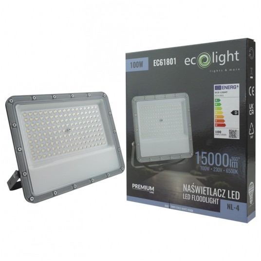 Naświetlacz LED NL-4 PREMIUM 100W 6500K 15000lm IP65 -zdjęcie numer 3