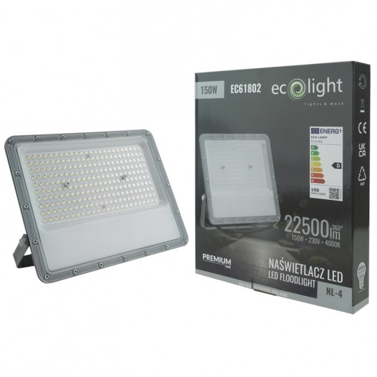 Naświetlacz LED NL-4 PREMIUM 150W 4000K 22500lm IP65 -zdjęcie numer 3
