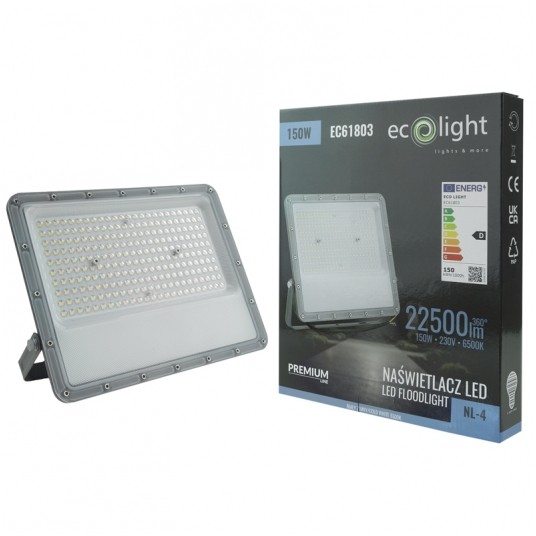 Naświetlacz LED NL-4 PREMIUM 150W 6500K 22500lm IP65 -zdjęcie numer 3