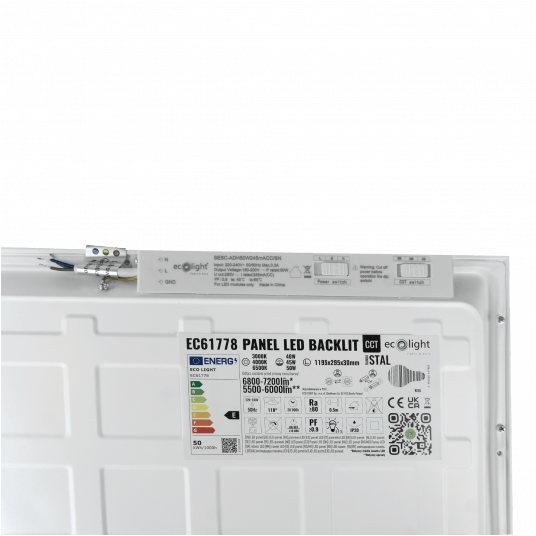 Panel LED 1195/295 40W/45W/50W CCT 120lm/w BIAŁY -zdjęcie numer 2