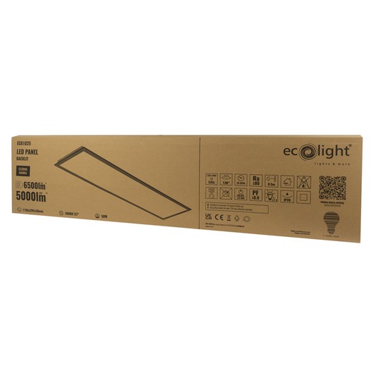 Panel LED Backlit 1195x295x60 50W 4000K czarny -zdjęcie numer 4