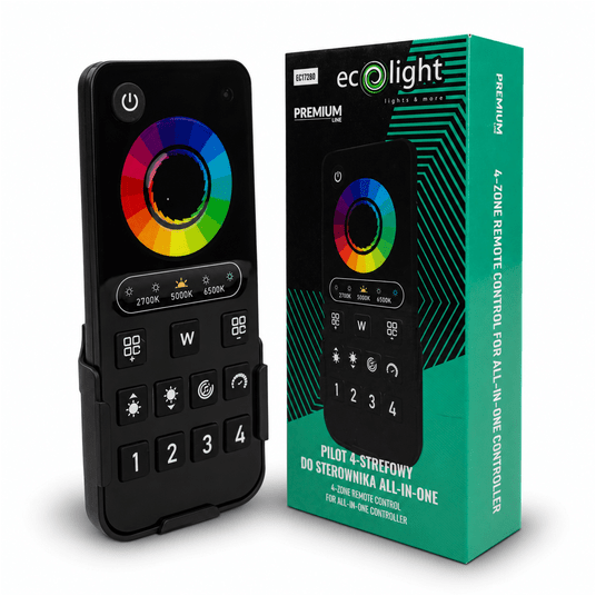 Pilot 4-strefowy do sterownika all-in-one czarny -zdjęcie numer 1