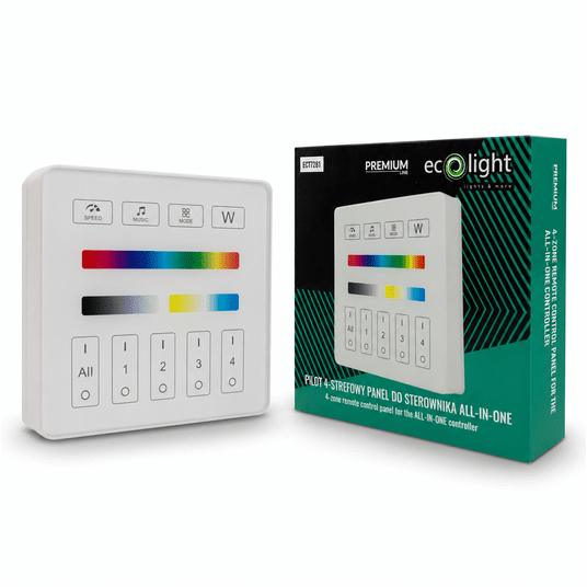 Pilot 4-strefowy panel do sterownika all-in-one biały -zdjęcie numer 1