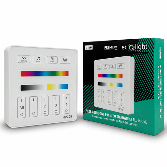 Pilot 4-strefowy panel do sterownika all-in-one biały -zdjęcie numer 1