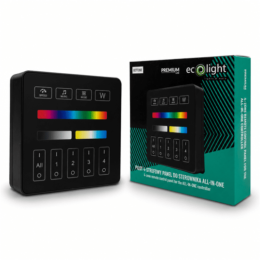 Pilot 4-strefowy panel do sterownika all-in-one czarny -zdjęcie numer 1