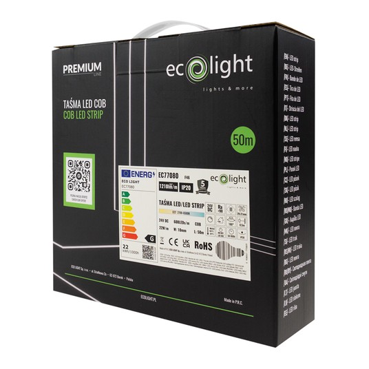 Taśma LED COB CCT 24V 22W/m IP20 50m -zdjęcie numer 3