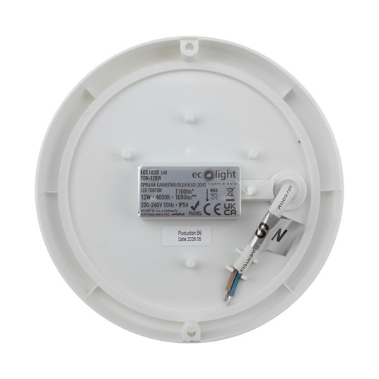 Torton TOR-12RW 12W 4000K 1080lm IP54 OKRĄG BIAŁY -zdjęcie numer 5