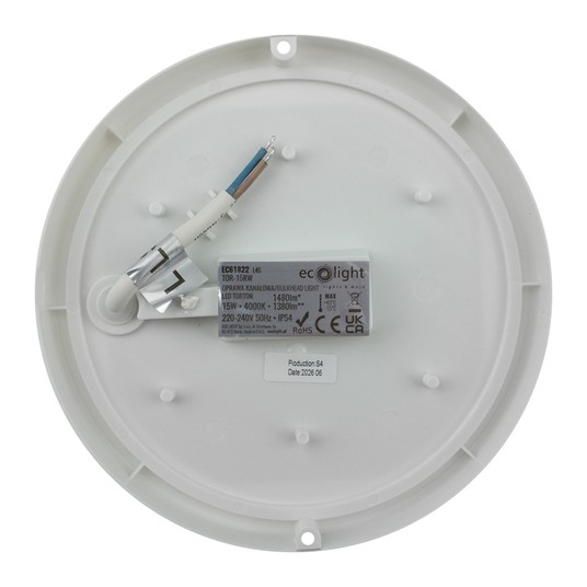 Torton TOR-15RW 15W 4000K 1380lm IP54 OKRĄG BIAŁY -zdjęcie numer 5