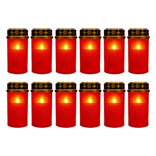 Z-02 12szt ZNICZ LED EFEKT PŁOMIENIA ŚWIECY IP44 -zdjęcie numer 2