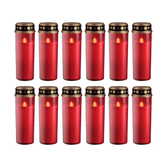 Z-03 12szt ZNICZ LED EFEKT PŁOMIENIA ŚWIECY IP44 -zdjęcie numer 2