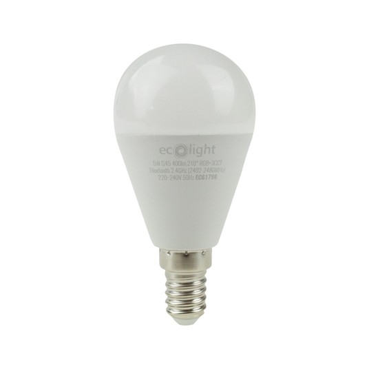 Żarówka LED G45 E14 5W RGB+CCT Tuya Smart BT -zdjęcie numer 1